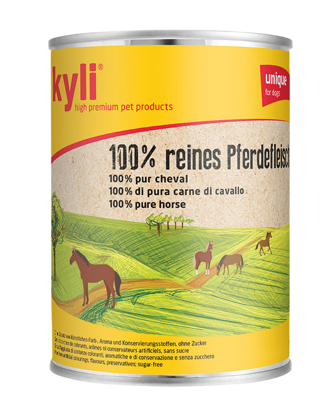 100 % reines Pferdefleisch