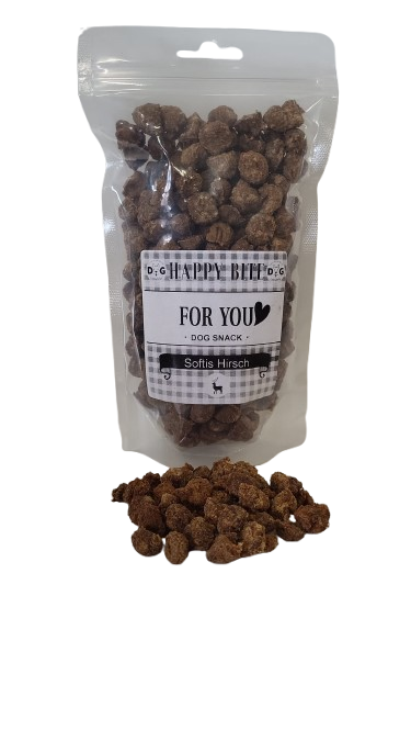For You Softis Hirsch Dog Snack 250g